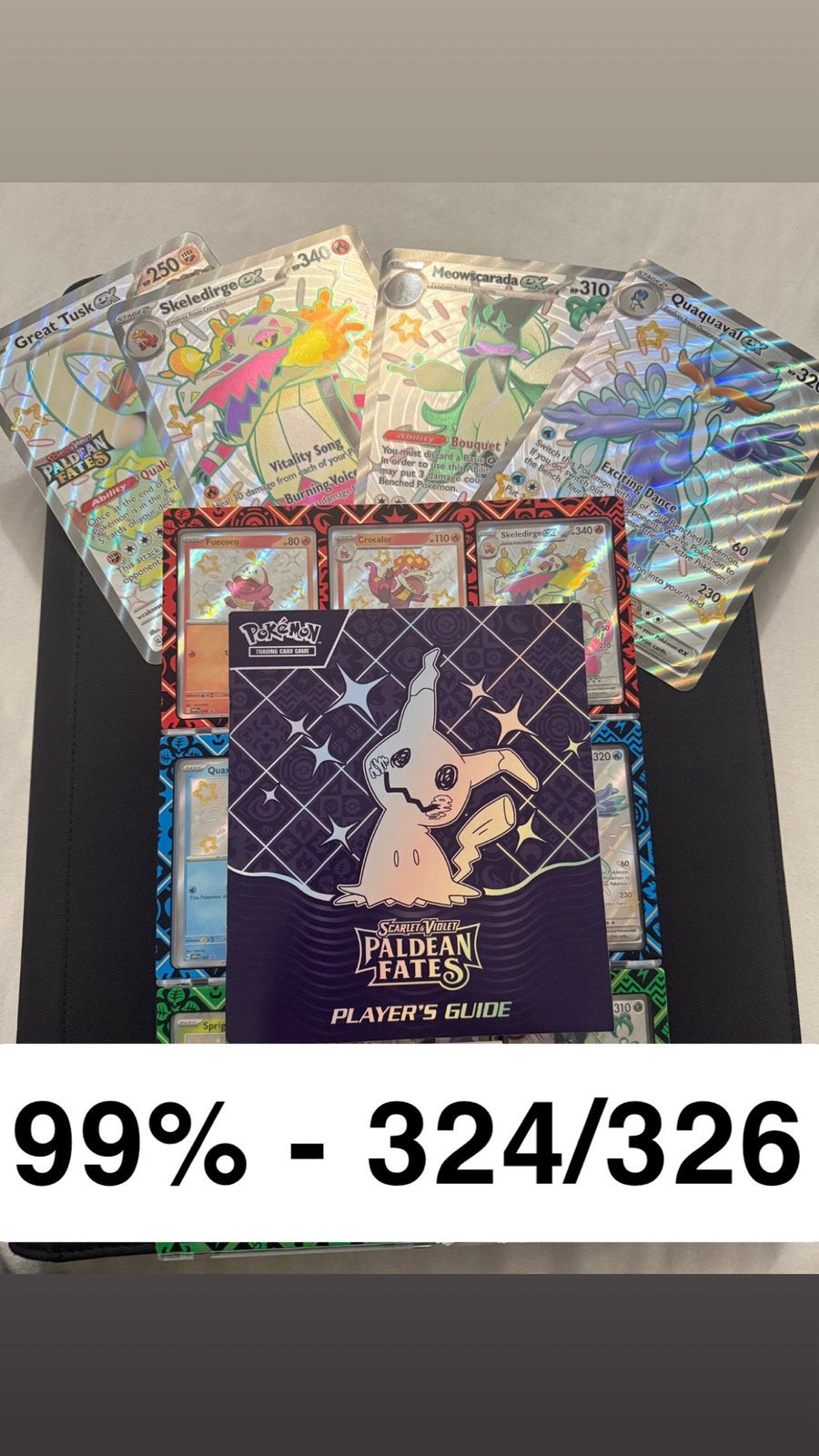 Paldean fates master set - 99% compleet, Ophalen, Zo goed als nieuw, Meerdere kaarten