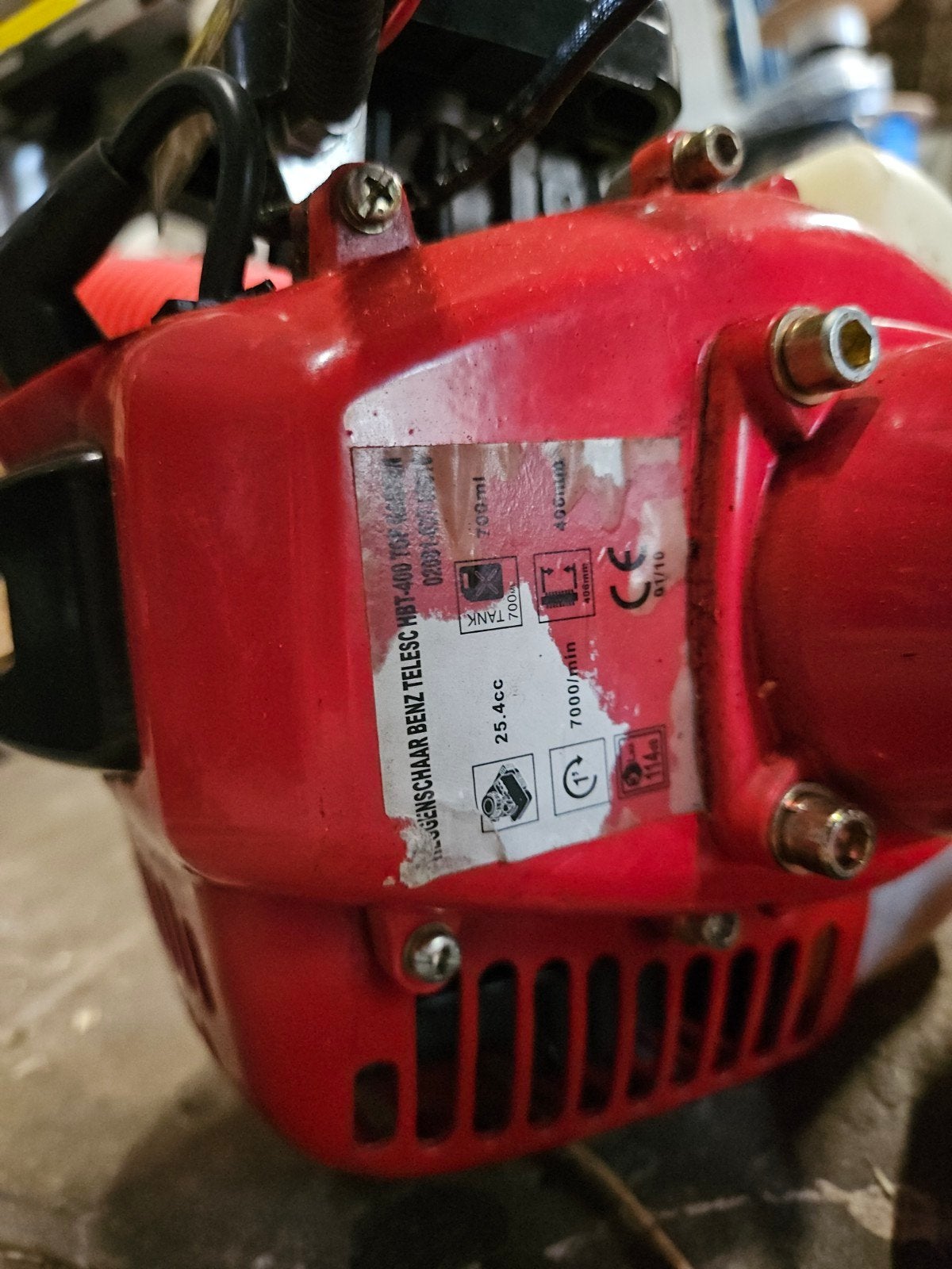 Benzine bosmaaier - voor onderdelen, niet werkzaam, Ophalen, Benzine, Gebruikt, Onbekend