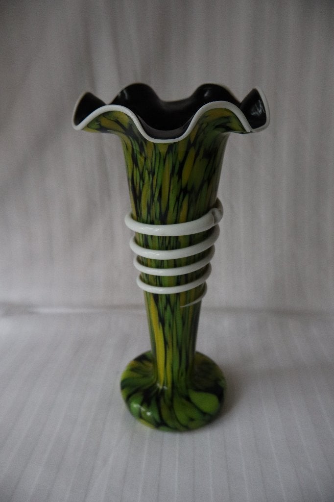 Antiek Boheems Kralik spatter glas c 1930, Antiek en Kunst, Antiek | Glas en Kristal, Ophalen of Verzenden