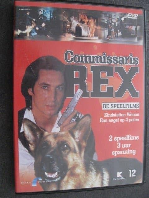 COMMISSARIS REX - 2 SPEELFILMS samen 3 uur spanning, Vanaf 12 jaar, Ophalen, Zo goed als nieuw, Detective en Krimi