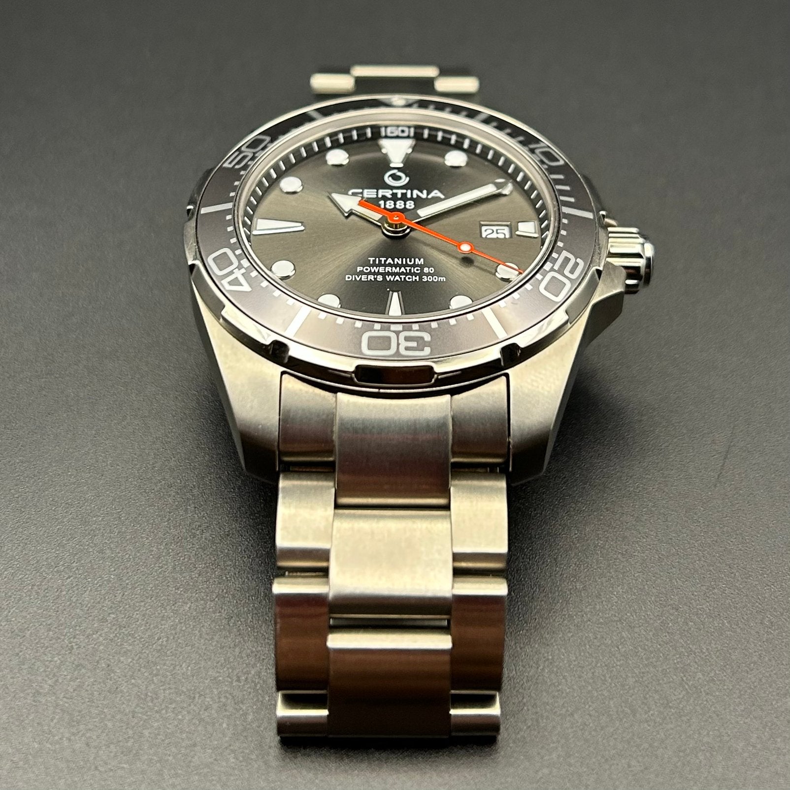 Certina DS Action Diver Titanium Powermatic 80 Full Set, Gebruikt, Polshorloge, Overige materialen, Ophalen of Verzenden