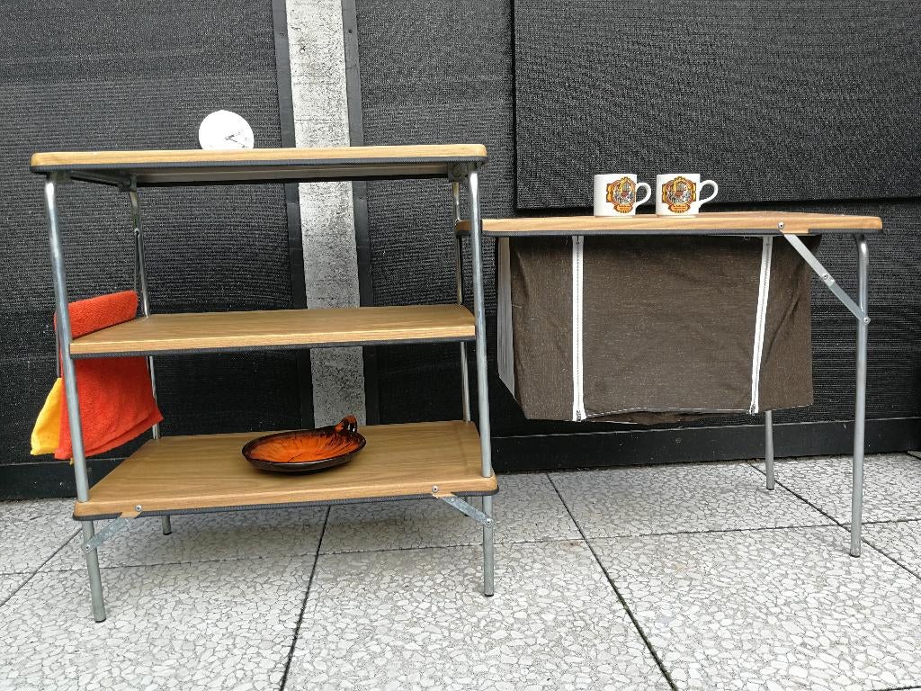 Retro Umefa buitenkeuken/campingkast + Eriba Touring luifel., Ophalen, Campingkast