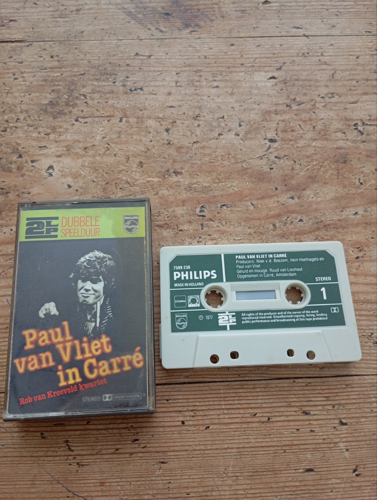 Vintage Paul van Vliet in Carre' Cassette 1977, Cd's en Dvd's, Cassettebandjes, Ophalen of Verzenden, Gebruikt, 1 bandje, Origineel