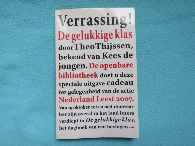 Boek: De gelukkige klas door Theo Thijssen NIEUW, Ophalen of Verzenden, Nieuw, Theo Thijssen, Nederland