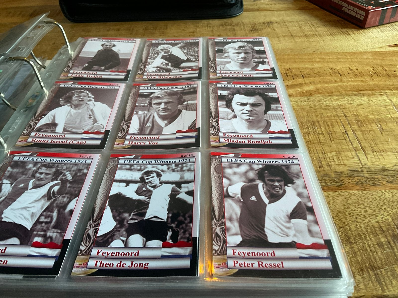 Feyenoord winnaar uefa cup 1974 complete set 18 x, Ophalen of Verzenden, Zo goed als nieuw