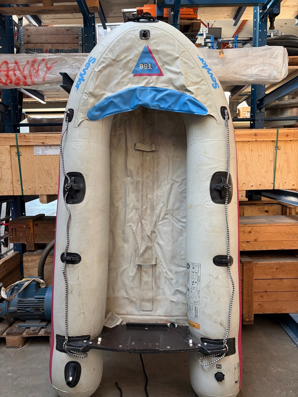 Rubberboot 270x130 cm compleet met accessoires, Overige merken, Gebruikt, Ophalen of Verzenden, Opbergtas