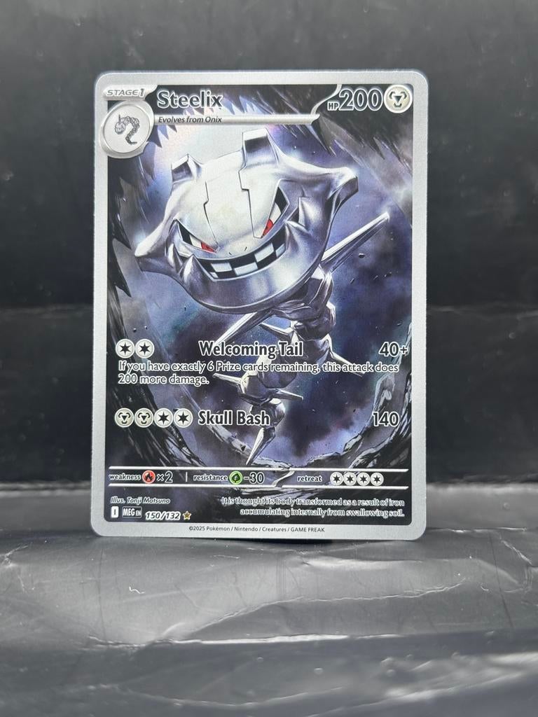 Pokemon Mega Evolution - Steelix 150/132, Hobby en Vrije tijd, Verzamelkaartspellen | Pokémon, Ophalen of Verzenden, Zo goed als nieuw