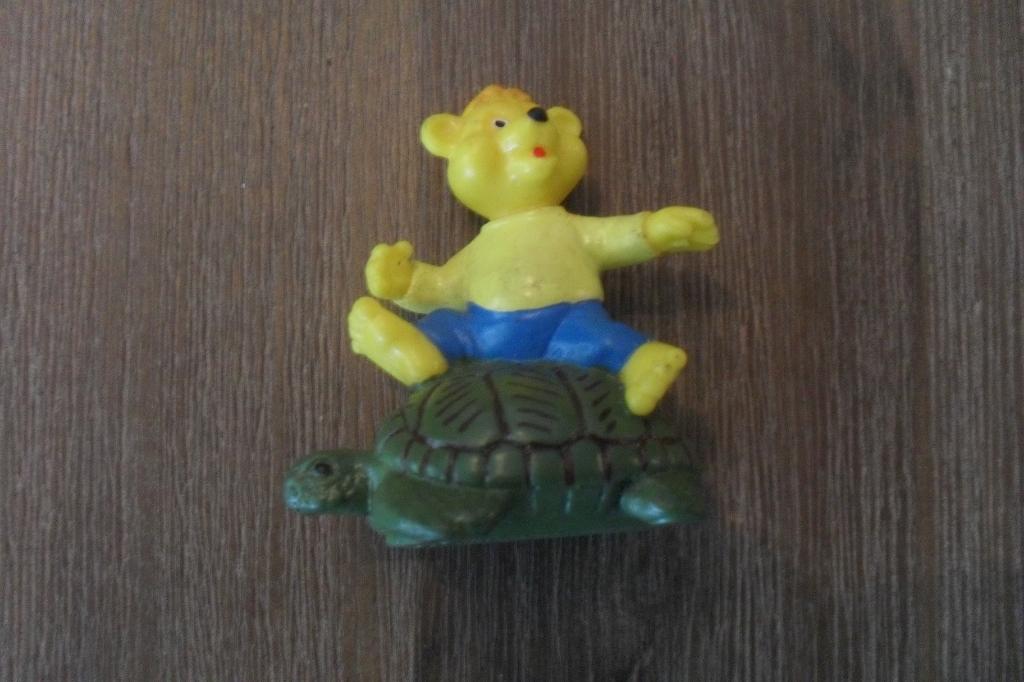 Kapitein Blauwbeer Bullyland pvc figuur neefje schildpad, Ophalen of Verzenden, Gebruikt