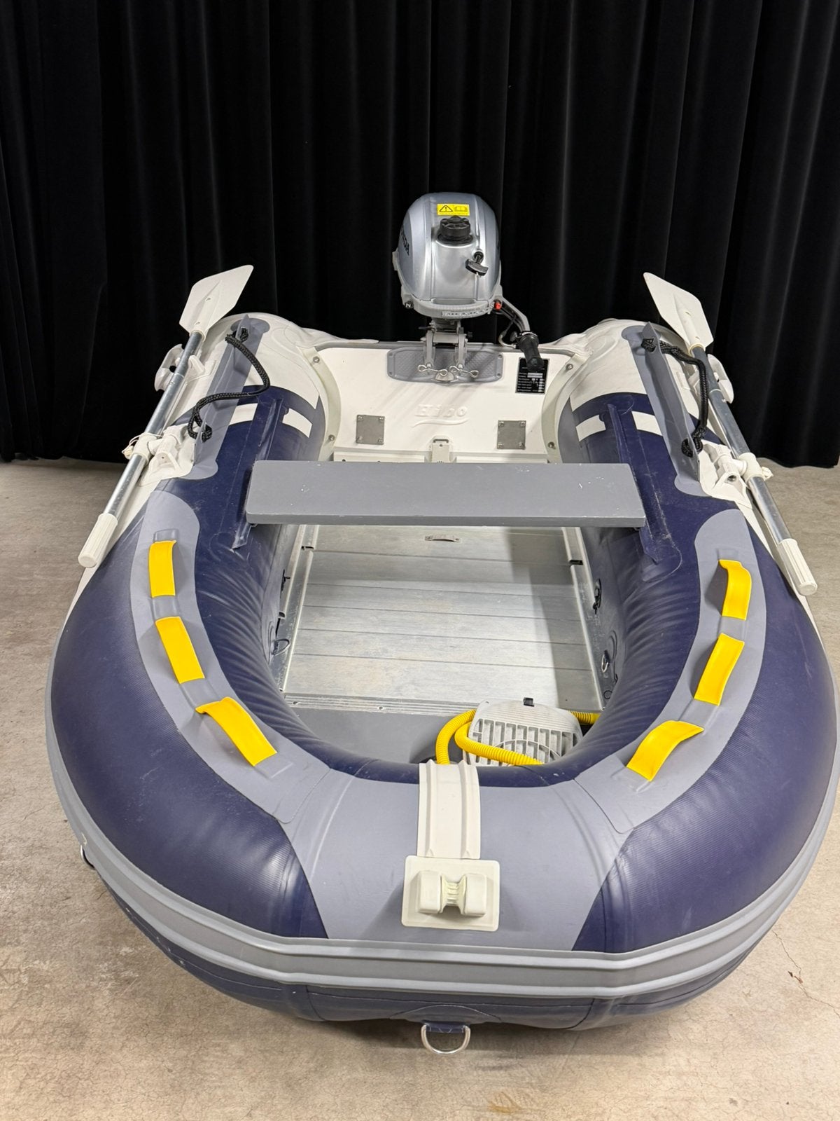 Hibo Rubberboot lengte 2,30 mtr met honda 4 takt 2,3 pk, Ophalen, Minder dan 5 pk, Viertaktmotor, Zo goed als nieuw