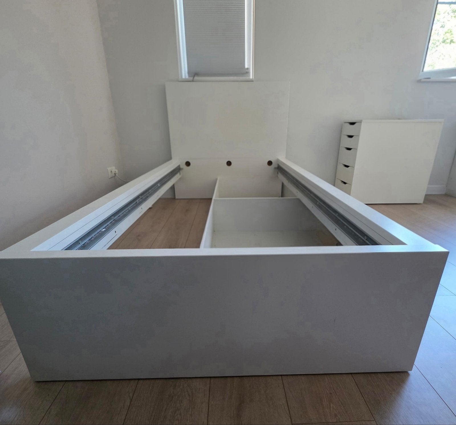 IKEA Malm bed 90x200 met lades, Huis en Inrichting, Slaapkamer | Bedden, Ophalen, Gebruikt, 90 cm, Eenpersoons