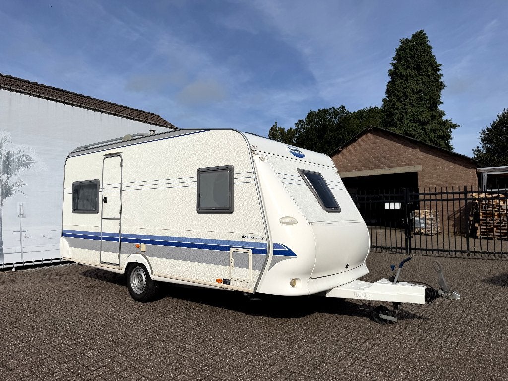 Prachtige Hobby de Luxe 460 UFe uit 2004 met voortent, Rondzit, Hobby, Frans bed, Particulier