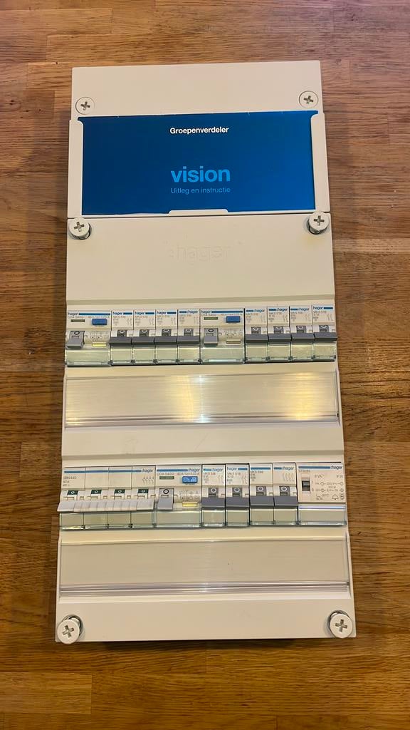 Hager Vision 3 fase groepenkast met fornuisgroep, Ophalen of Verzenden, Zo goed als nieuw, Overige typen