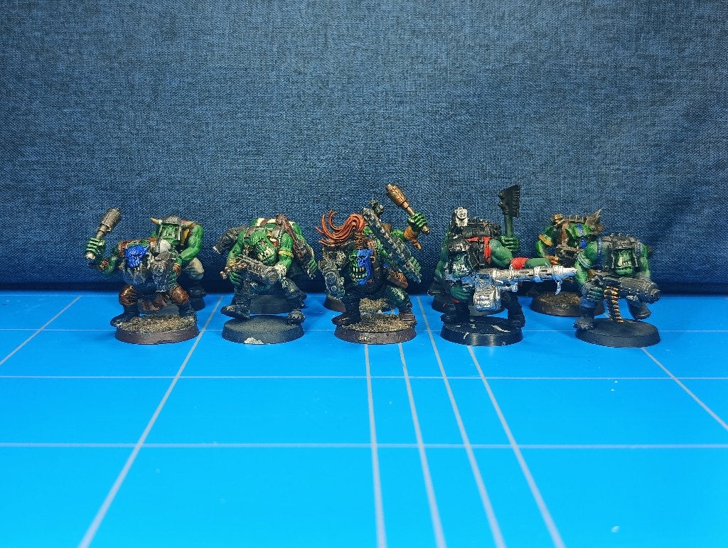 Warhammer 40k Ork Boyz Set 12 Orks, Gebruikt, Warhammer, Ophalen of Verzenden, .
