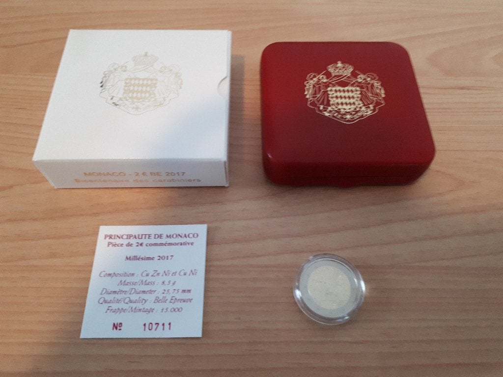 2 euro Monaco 2017 - Proof, Postzegels en Munten, Munten | Europa | Euromunten, Ophalen of Verzenden, Monaco, 2 euro, Losse munt