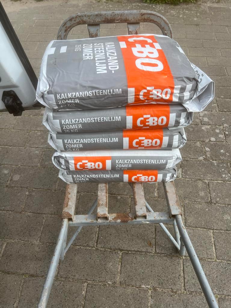 Cebo Kalkzandsteenlijm Zomer 25 kg, Doe-het-zelf en Verbouw, Ophalen, Nieuw