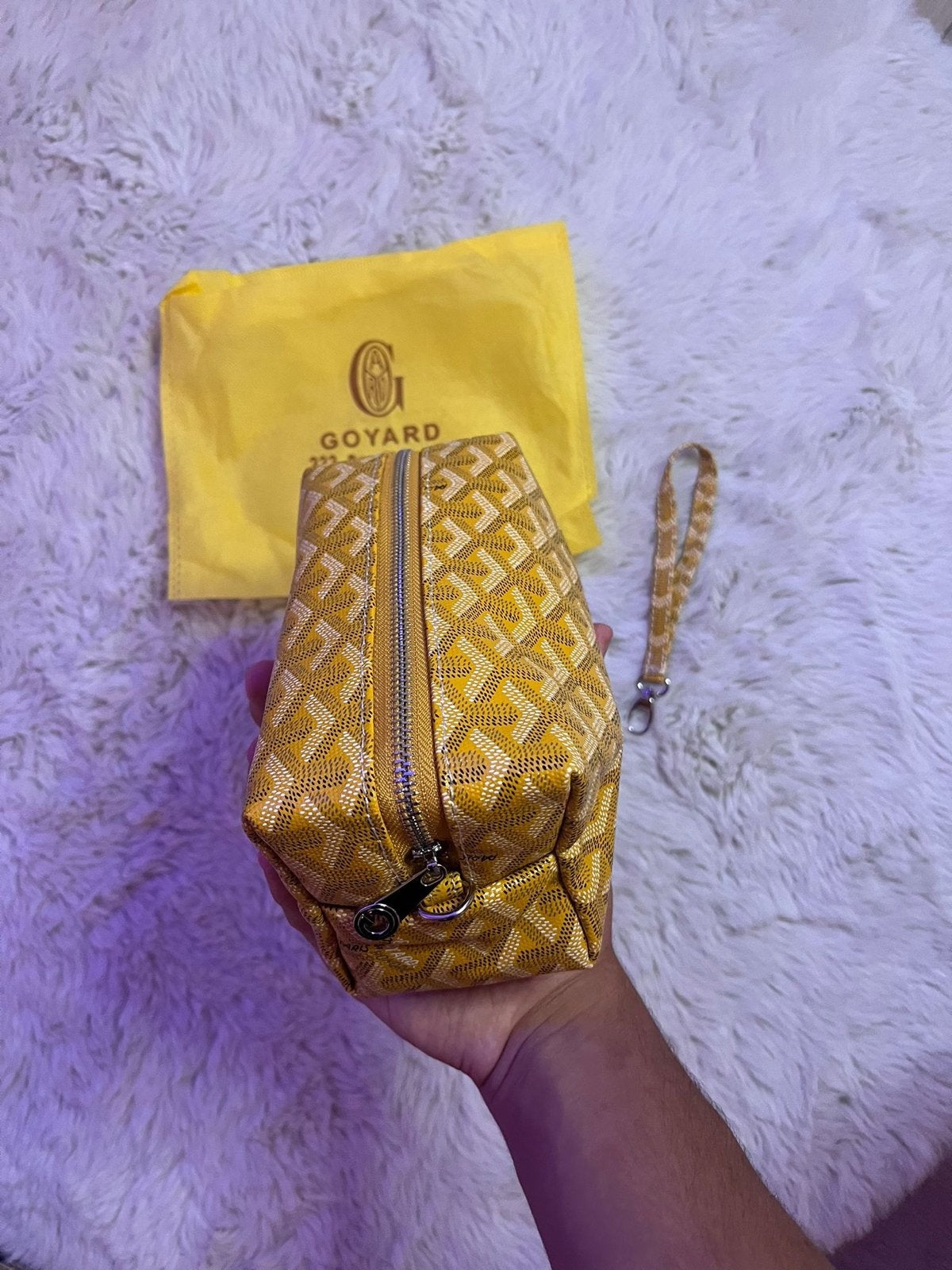 Goyard Toilettas Geel - Zo goed als nieuw, Sieraden, Tassen en Uiterlijk, Beautycases, Ophalen of Verzenden, Zo goed als nieuw