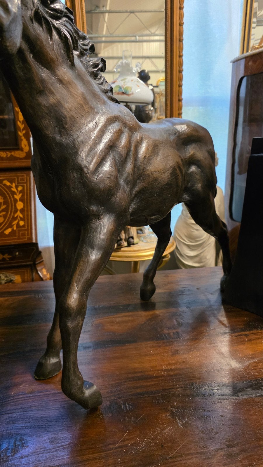 groot bronzen pasrd, Ophalen