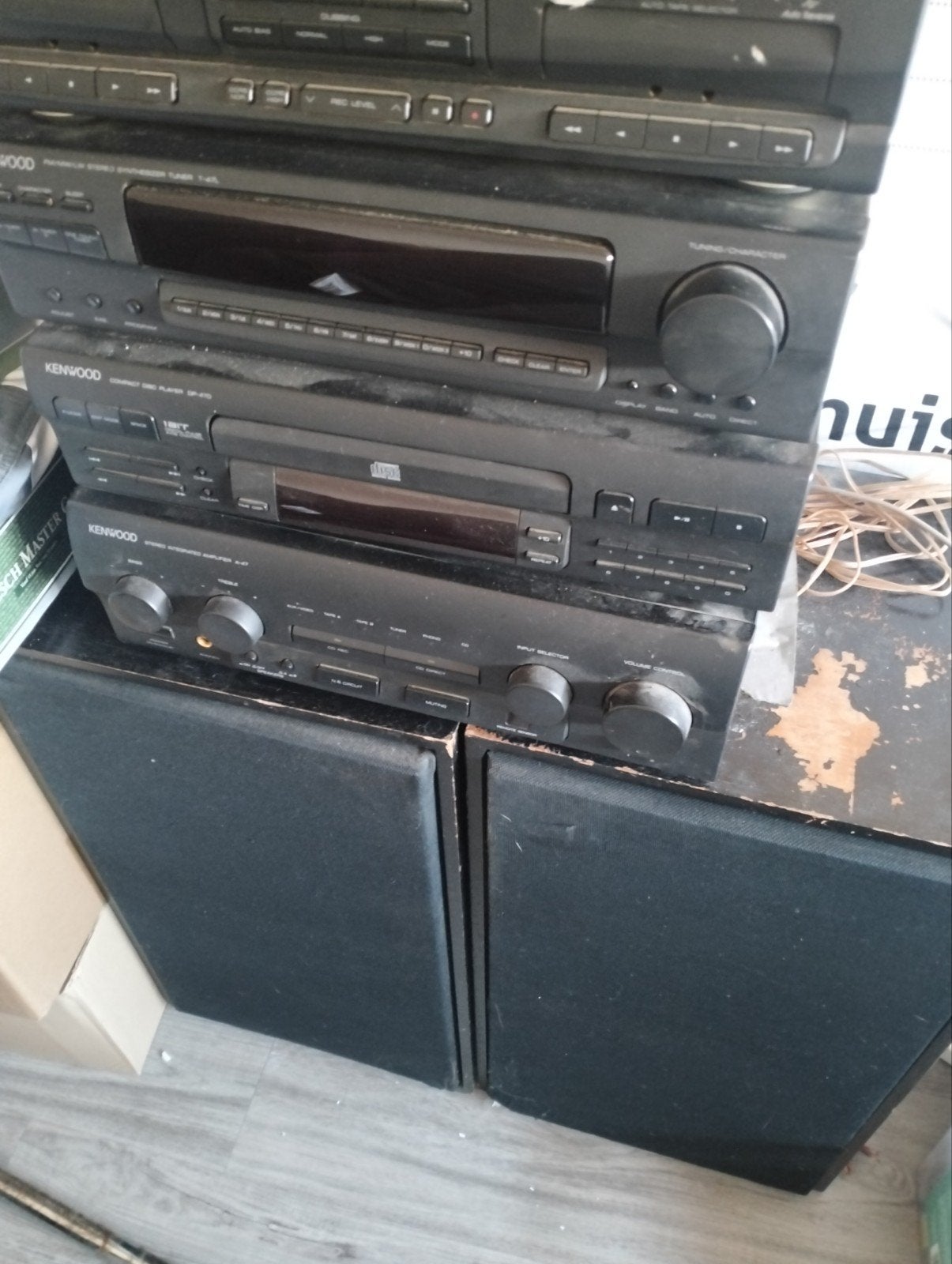 Kenwood Retro Stereo Set met Speakers, Overige merken, Gebruikt, Tuner of Radio, Losse componenten