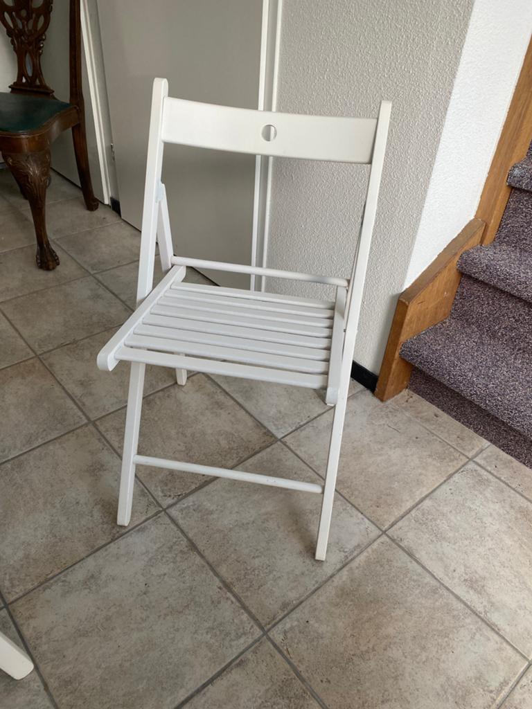 Terje ikea klapstoel wit 20 stuks, Ophalen, Zo goed als nieuw, Hout