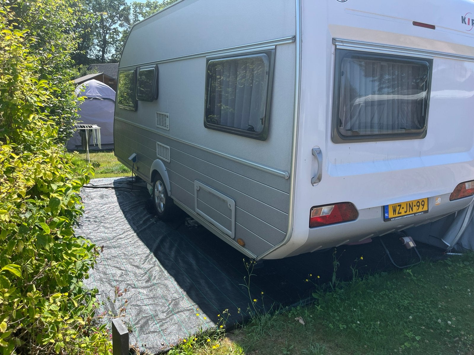 Kip greyline 47TDB special 2007 +mover, voortent, luifel, Caravans en Kamperen, Caravans, Rondzit, Kip, Frans bed, Particulier