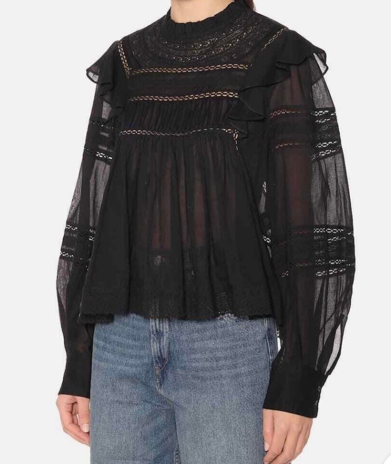 Isabel Marant Etoile blouse zwart maat 38, Kleding | Dames, Blouses en Tunieken, Ophalen of Verzenden, Zo goed als nieuw, Maat 38/40 (M)