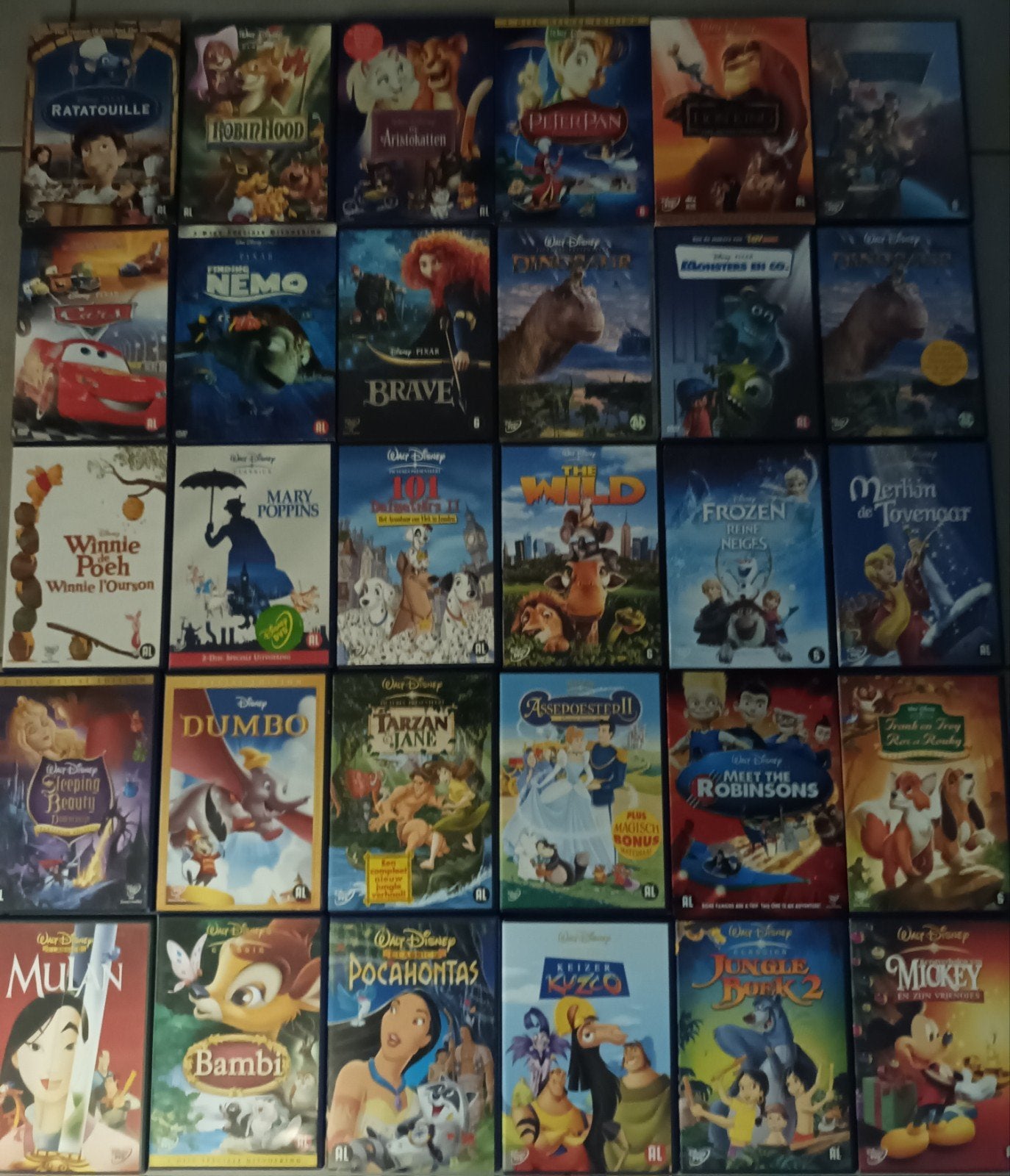 30 disney pixar dvds, Alle leeftijden, Ophalen of Verzenden, Zo goed als nieuw, Amerikaans