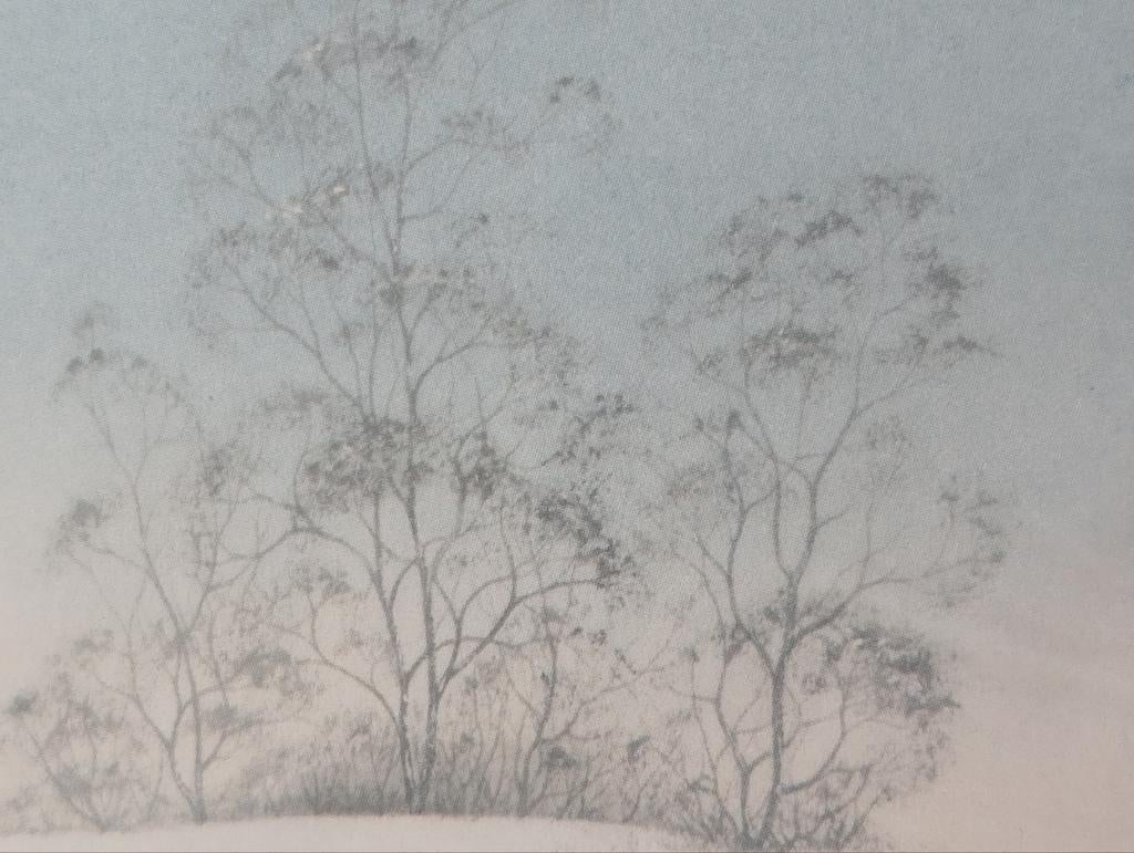 Prent winterlandschap, Antiek en Kunst, Ophalen of Verzenden