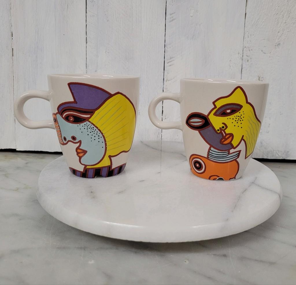 2 DE Mosa design by Nikolai Carels, Keramiek, Ophalen of Verzenden, Zo goed als nieuw, Overige stijlen