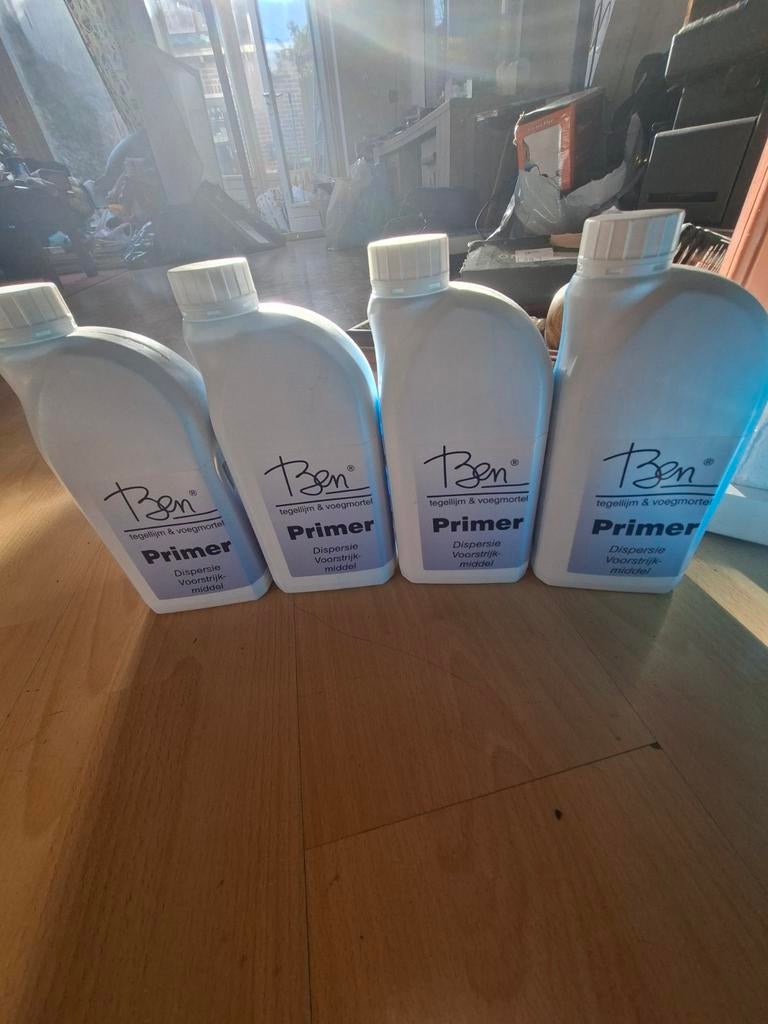 4x Ben Tegellijm & Voegmortel Primer Dispersie Voorstrijk, Ophalen of Verzenden, Nieuw, Overige materialen, Overige typen