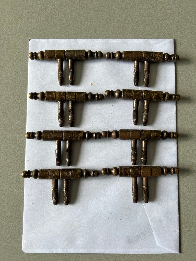 8 x Meubelpaumelle Antiek verbronsd Inboor vaasknop M, Doe-het-zelf en Verbouw, Hang- en Sluitwerk, Overige materialen, Gebruikt