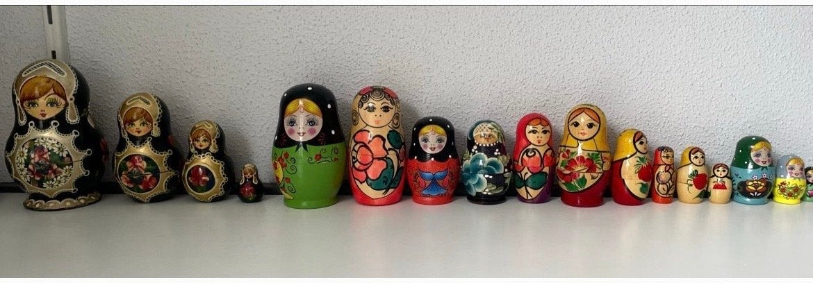 Grote collectie Russische Matroesjka poppen, Verzamelen, Ophalen of Verzenden, Gebruikt