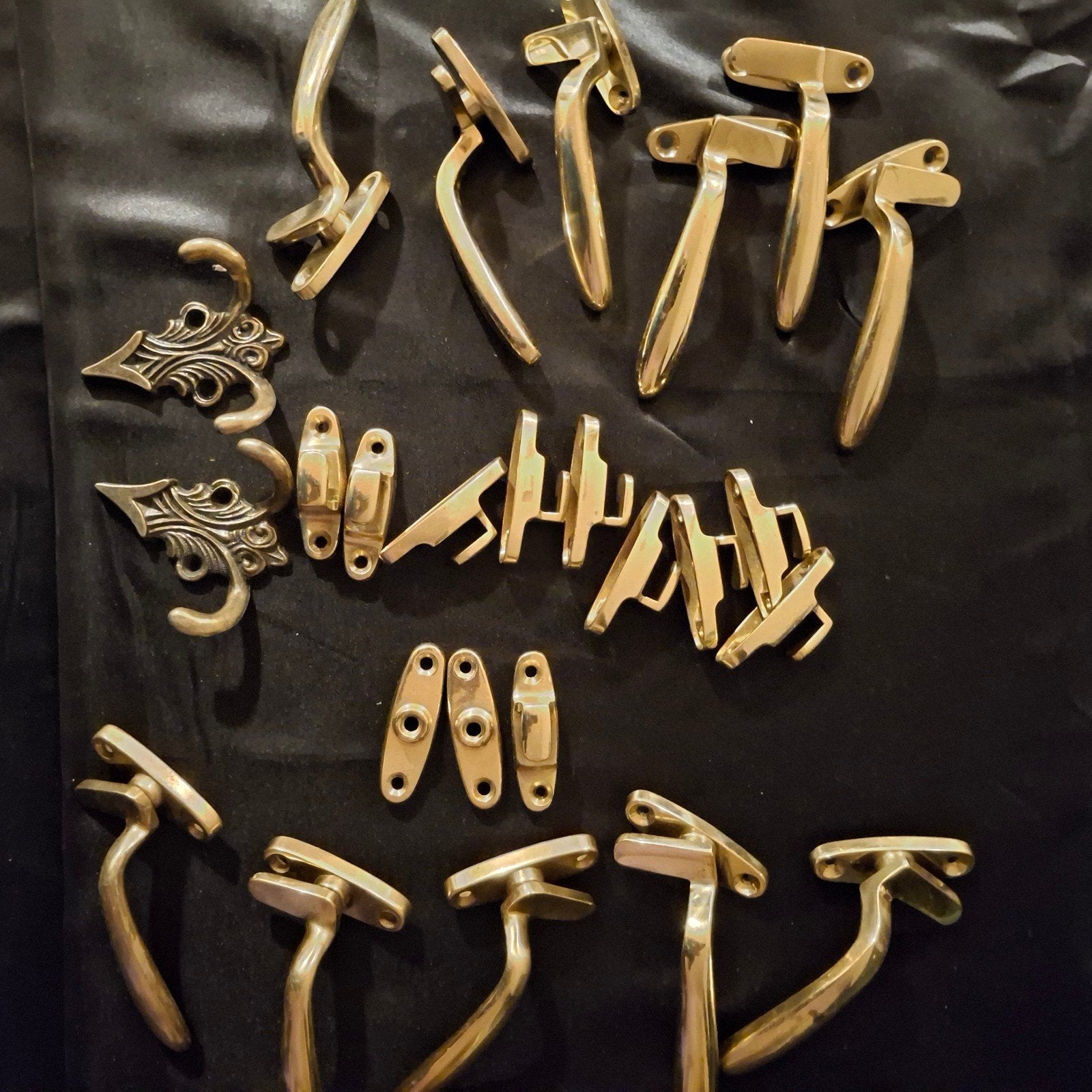 Unieke bronzen deurgrepen, houders en kapstokhaken, Ophalen of Verzenden, Gebruikt, Koper of Messing, Klink of Kruk
