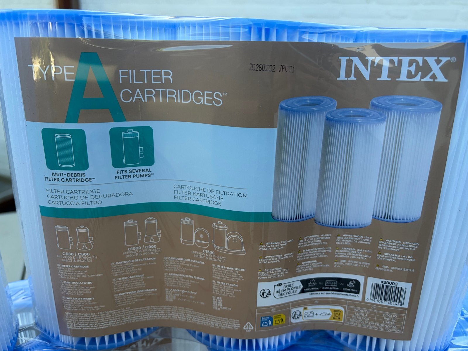 Intex Type A Filter Cartridges - Zwembadfilters, Ophalen, Nieuw, Filter