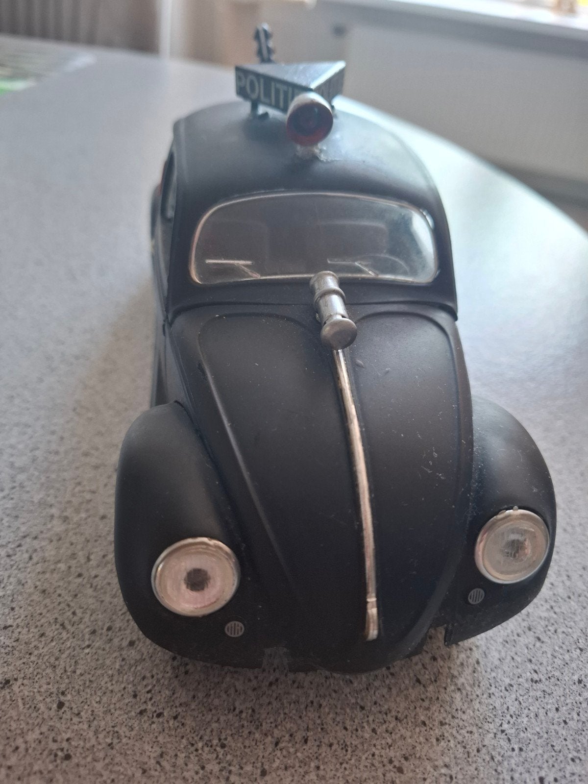 Vintage Volkswagen Kever Politie Auto Model, Overige merken, Gebruikt, Auto, 1:32 tot 1:50