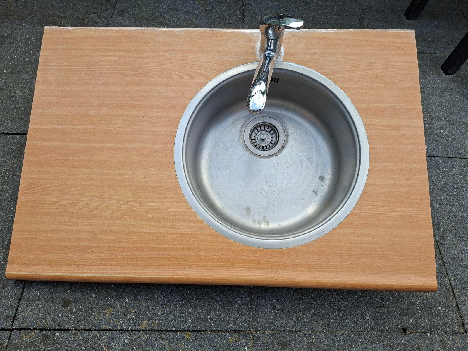 Wasbak met kraan, Ophalen, Gebruikt, 50 tot 100 cm, Minder dan 100 cm