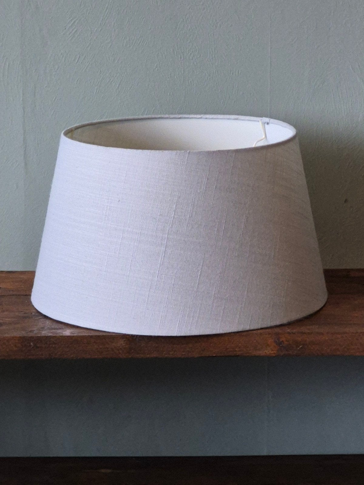 Lichtblauwe lampenkap, 38cm diameter, Ophalen, Gebruikt, Blauw, Textiel