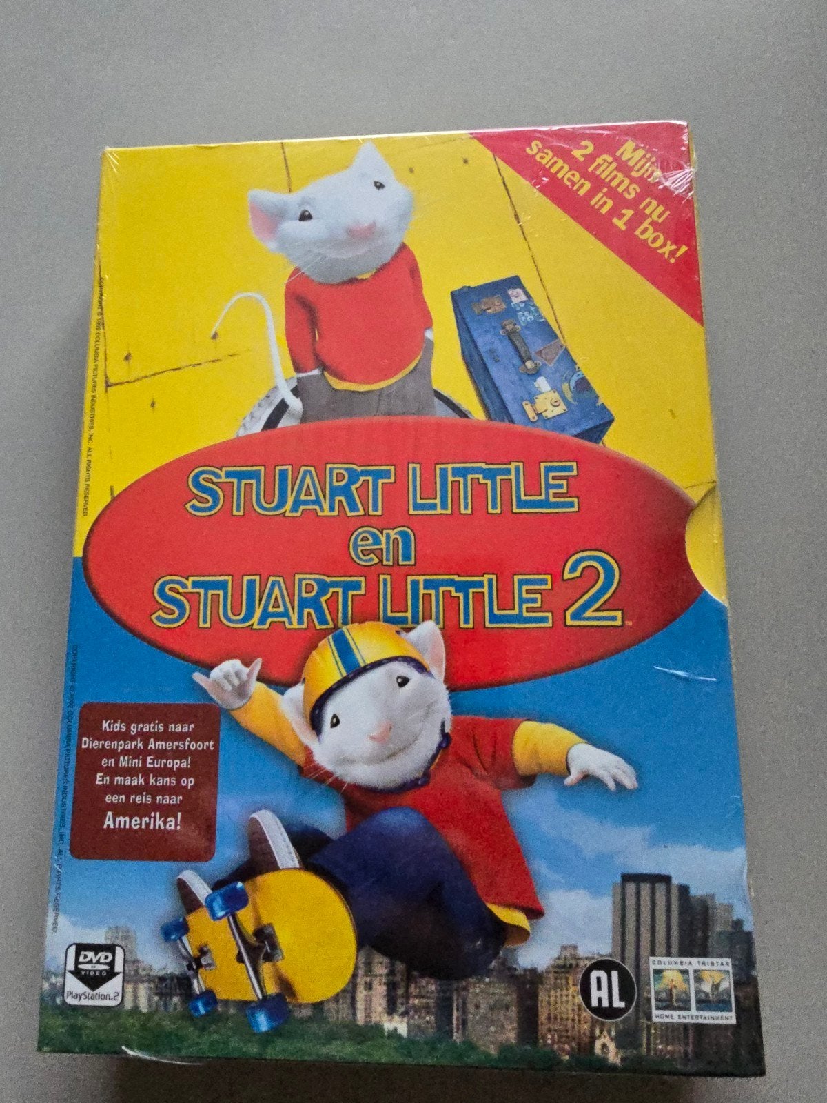 Nieuw! Dvd Stuart Little & Stuart little 2, Cd's en Dvd's, Alle leeftijden, Nederlands, Dieren, Nieuw in verpakking
