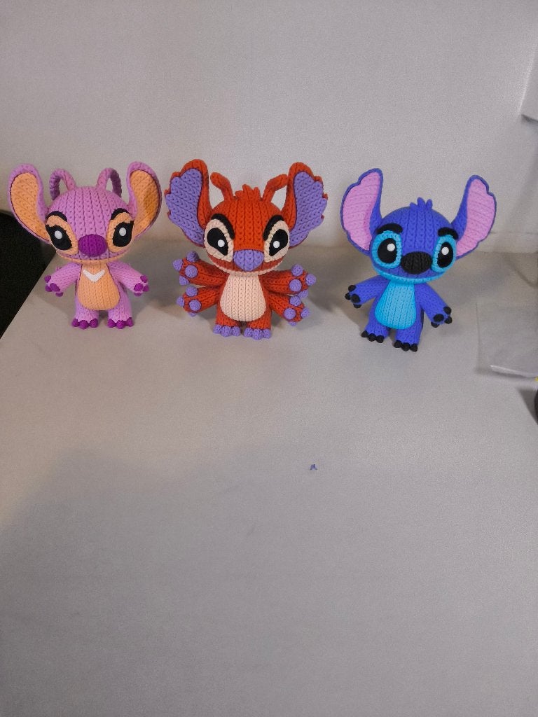 3D geprinte Stitch Angel Leroy set, Ophalen of Verzenden, Nieuw