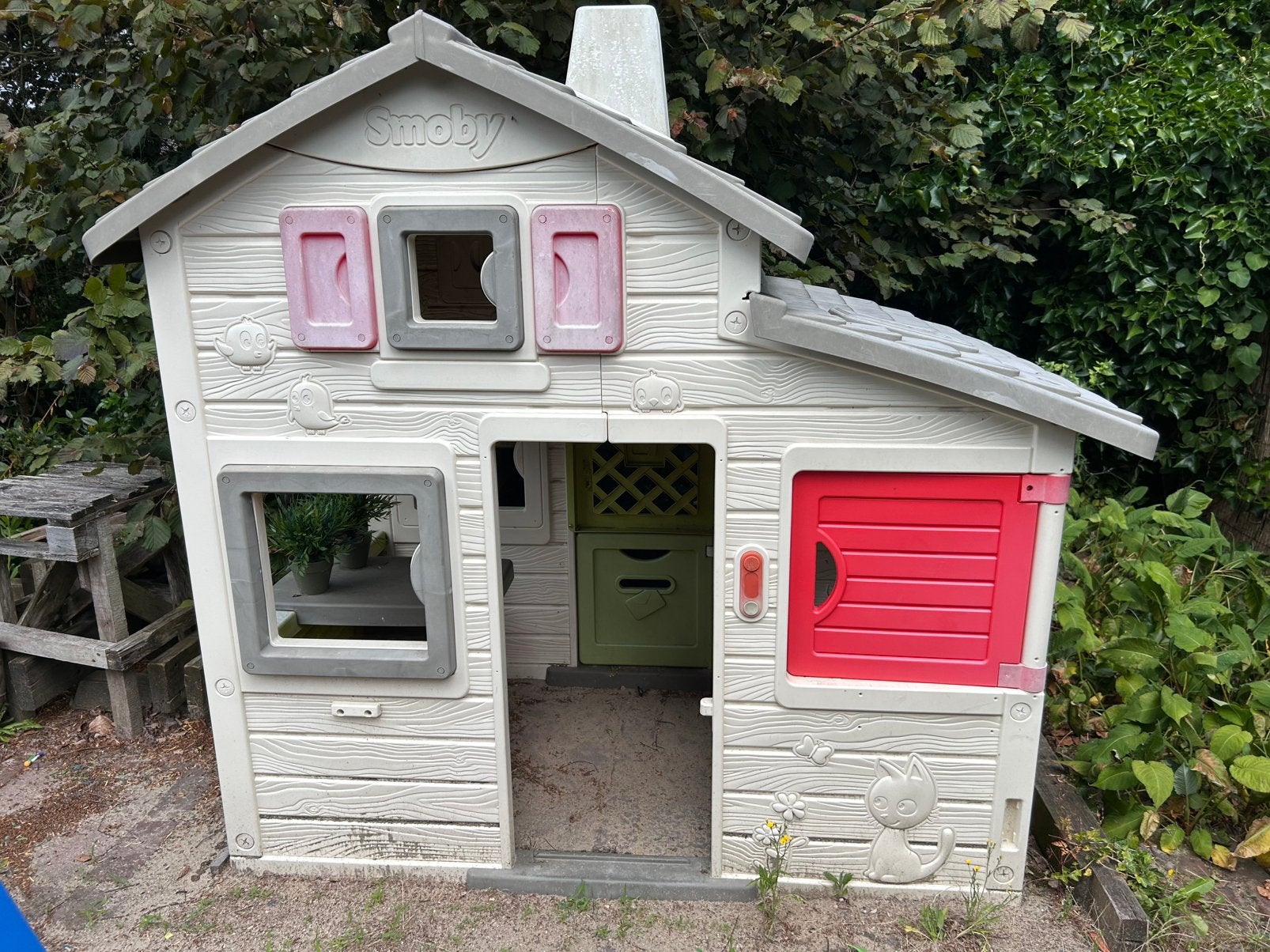 Speelhuisje en glijbaan Smoby, Ophalen, Gebruikt, Kunststof