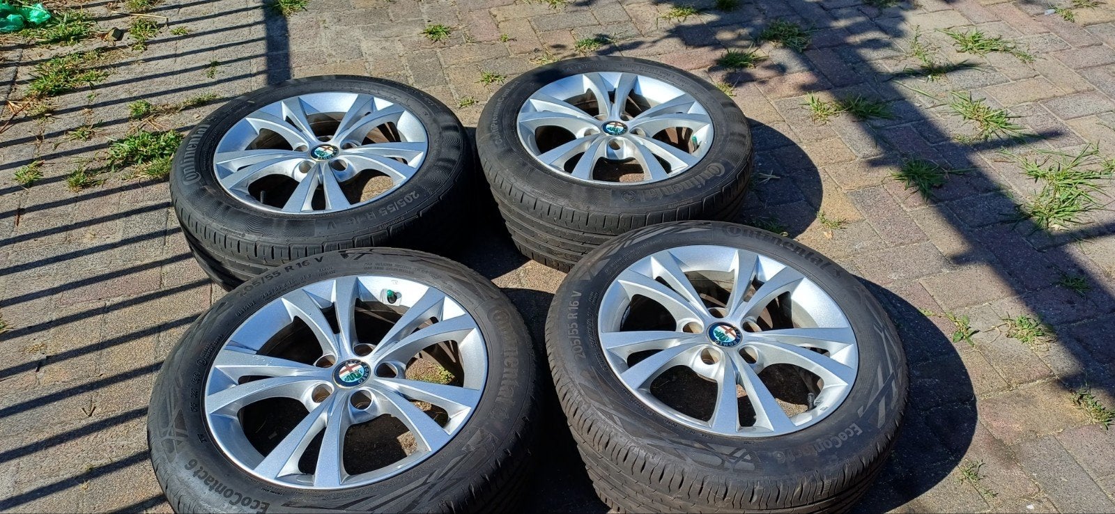 Alfa Giulietta velgen, Ophalen, Gebruikt, 16 inch, Banden en Velgen