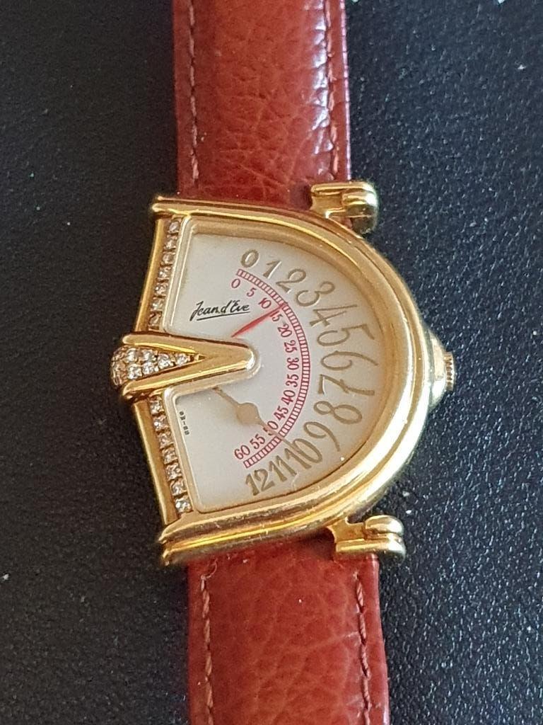 Zeldzaam horloge uit de jaren 90 18 kr met briljanten en box, Sieraden, Tassen en Uiterlijk, Horloges | Dames, Overige merken