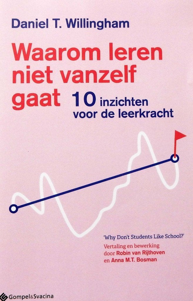 Waarom leren niet vanzelf gaat - D. T. Willingham, Verzenden, Zo goed als nieuw, Gompel en Svacina