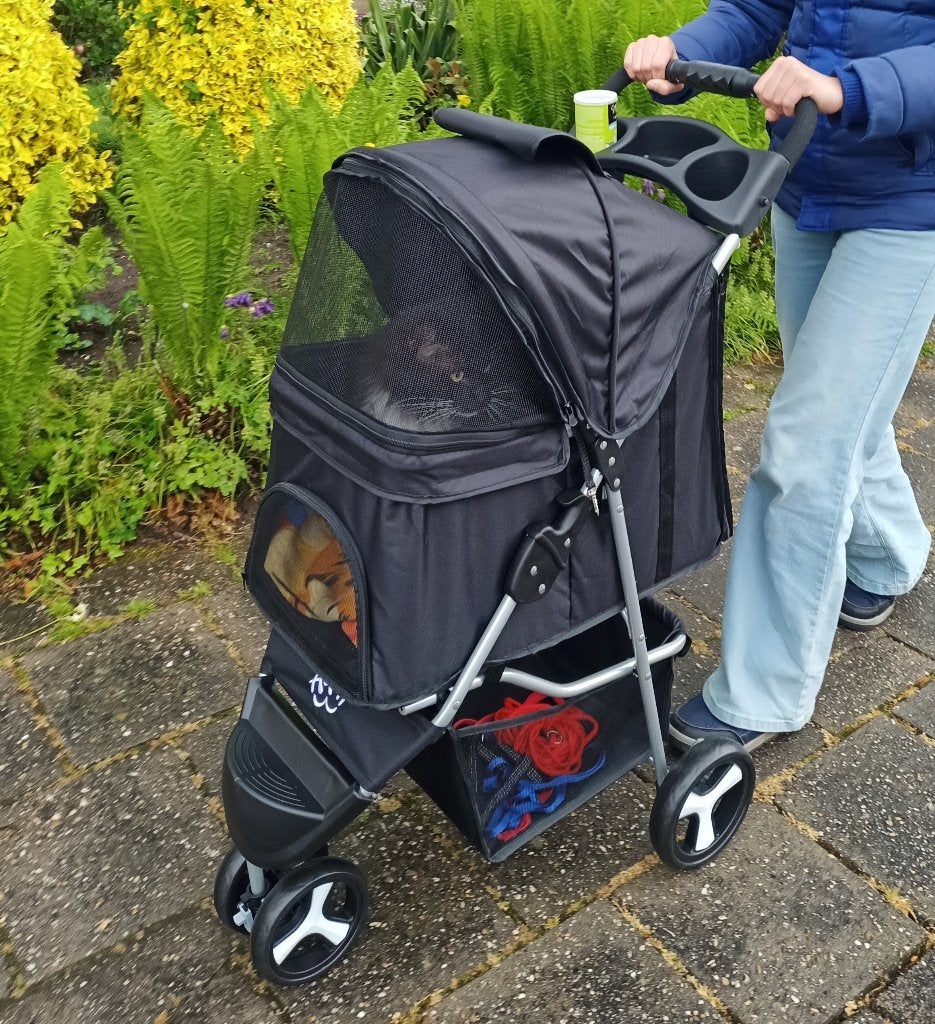 Dieren buggy hondenbuggy kattenbuggy reismand wandelen, Ophalen of Verzenden, Zo goed als nieuw