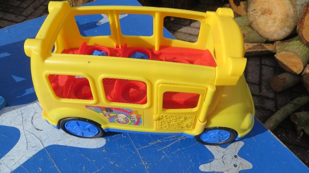 Gele speelgoedbus Little People, Kinderen en Baby's, Ophalen, Gebruikt
