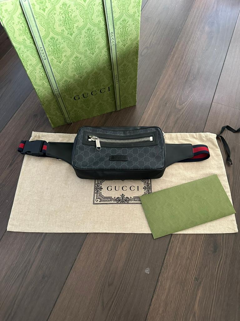 Gucci supreme bag zwart/grijs, Ophalen of Verzenden, Zo goed als nieuw, Zwart