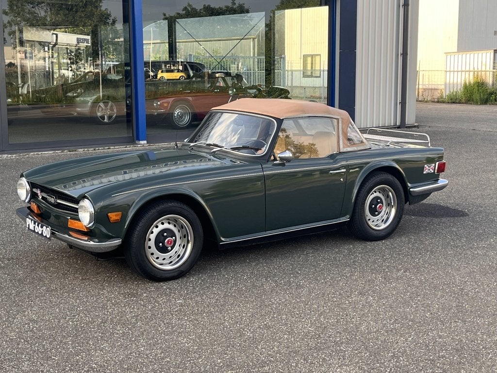 Triumph TR6 Soft Top (bj 1971), Auto's, 125 pk, Beige, Cabriolet, Triumph