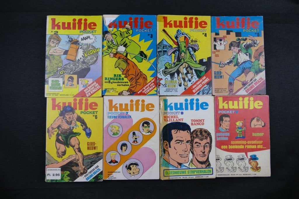 Kuifje pockets deel 2 tot 9, Gelezen, Ophalen of Verzenden, Diversen, Meerdere stripboeken