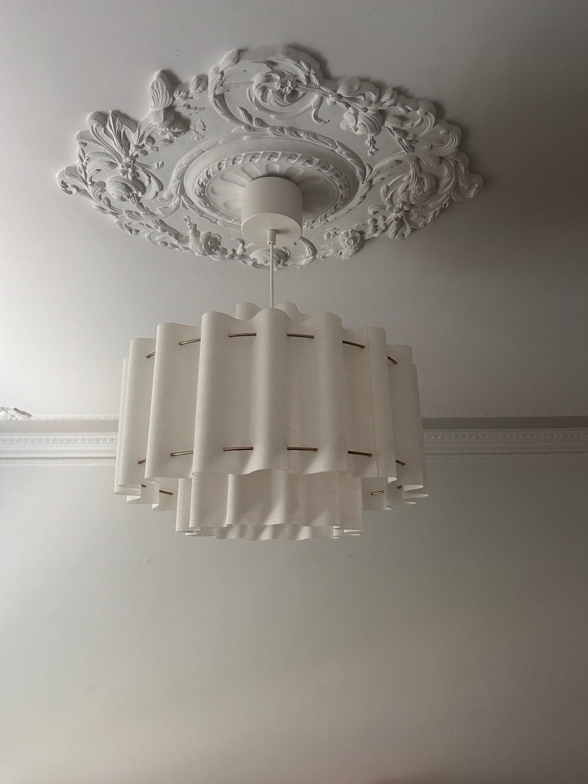Ikea hanglamp Stockholm 2025, Ophalen of Verzenden, Zo goed als nieuw, Textiel, E27 (groot)