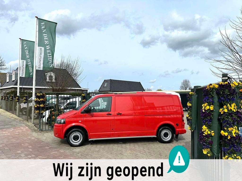 Volkswagen Transporter 2.0 TDI L2H1 124.689 km.! 6 DEURS! MA, Auto's, Bestelauto's, Euro 5, Stof, Gebruikt, 4 cilinders