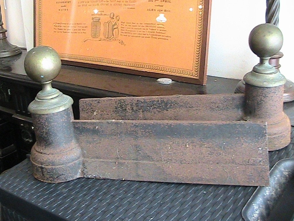 Stel vuurbokken, Ophalen of Verzenden, Gebruikt, Vrijstaande haard, Houthaard